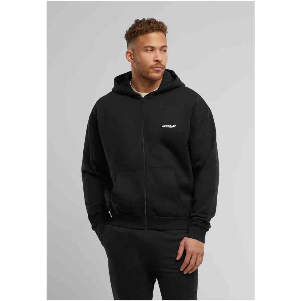 Mister Tee Upscale - Upscale Core EMB Oversize Vest met capuchon - Zwart
